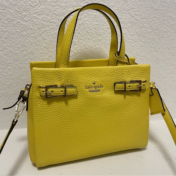 🆕Kate Spade ♠️ Holden Street Small Lanie Satchel/Crossbody in Lemon Yellow - Picture 2 of 15